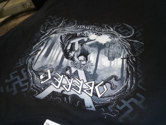 potisk triček - folk metalová kapela